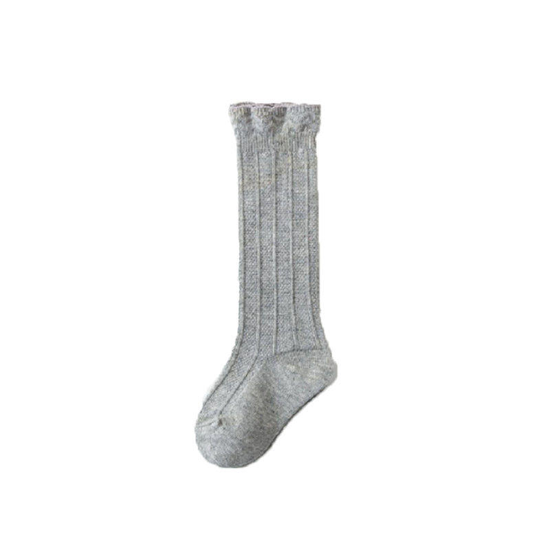 Baby solid color cotton socks