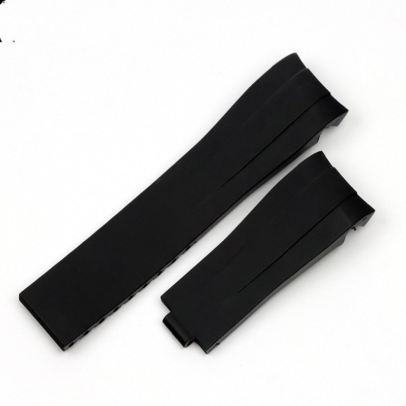 Silicone Watch Strap For Rolex Black And Green Water Ghost