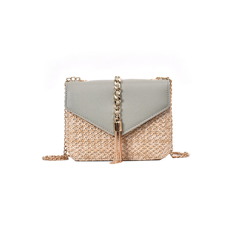 Straw Woven Bag Shoulder Messenger Women's Bag