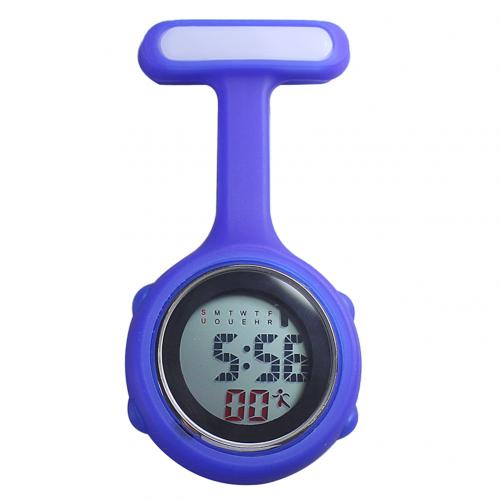 Digital Silicone Display Silent Electronic Luminous Nurse Pocket Watch