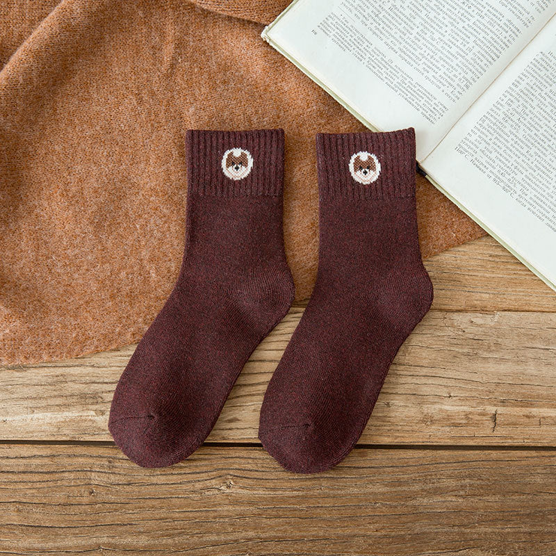 Cartoon Super Thick Northeast Cashmere Terry Socks