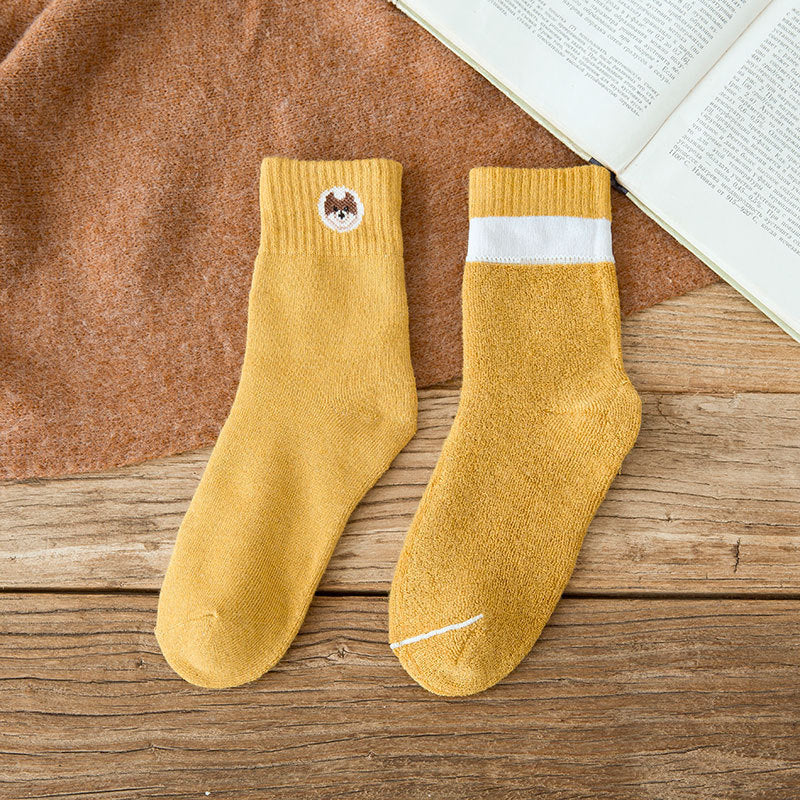 Cartoon Super Thick Northeast Cashmere Terry Socks