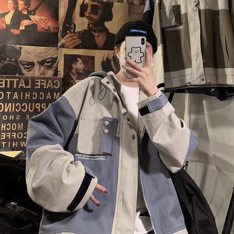 Work Jacket Multi-Pocket Stitching Outer Jacket