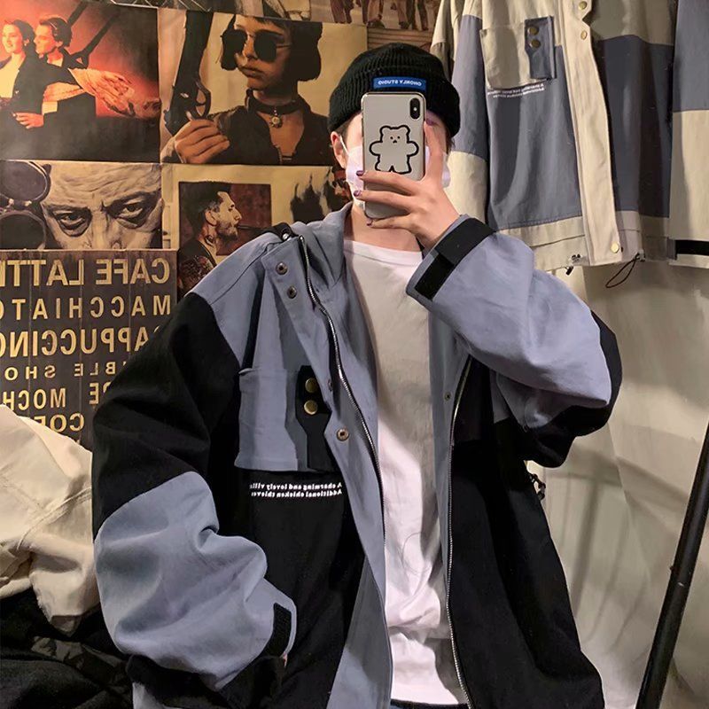 Work Jacket Multi-Pocket Stitching Outer Jacket