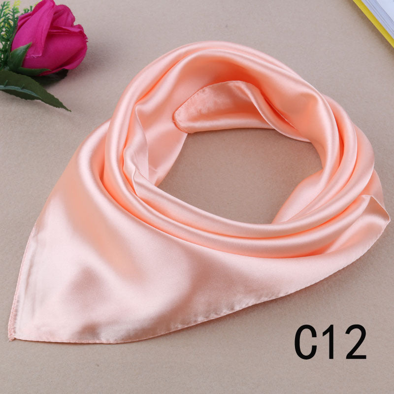 Korean Wild Literary Silk Scarf Decoration Scarf Small Square