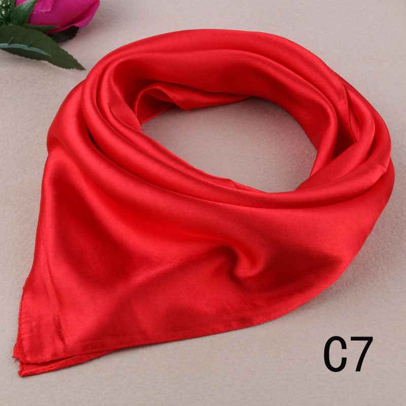 Korean Wild Literary Silk Scarf Decoration Scarf Small Square