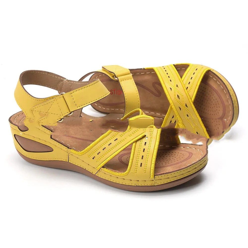 Women's Sandals Breathable Laser Embroidered Large Size Women's Shoes