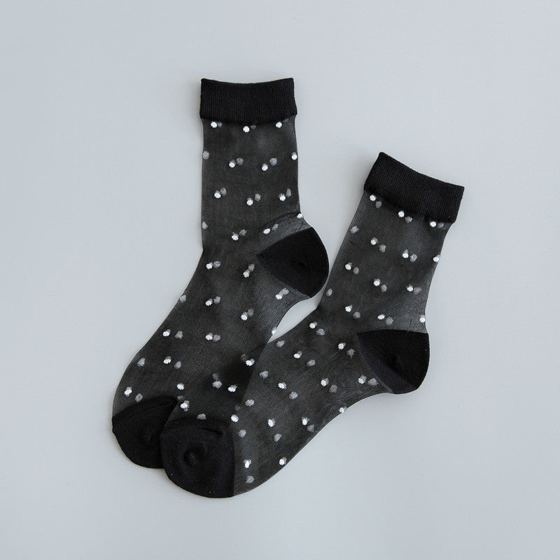 Glass Silk Stockings Personality Dot In Tube Crystal Silk