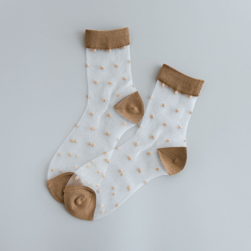 Glass Silk Stockings Personality Dot In Tube Crystal Silk