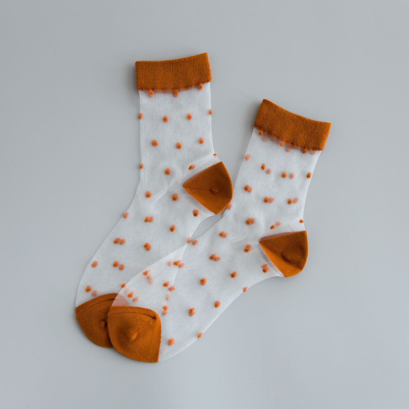 Glass Silk Stockings Personality Dot In Tube Crystal Silk