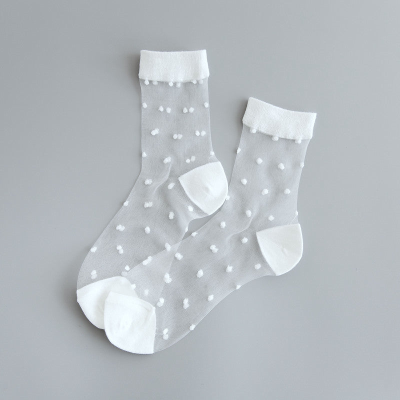 Glass Silk Stockings Personality Dot In Tube Crystal Silk