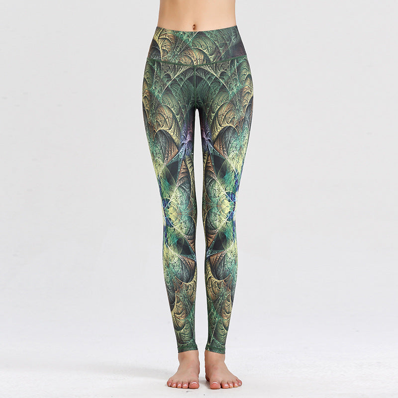 Printed Yoga Pants Women's Tight High Waist