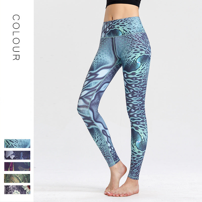 Printed Yoga Pants Women's Tight High Waist