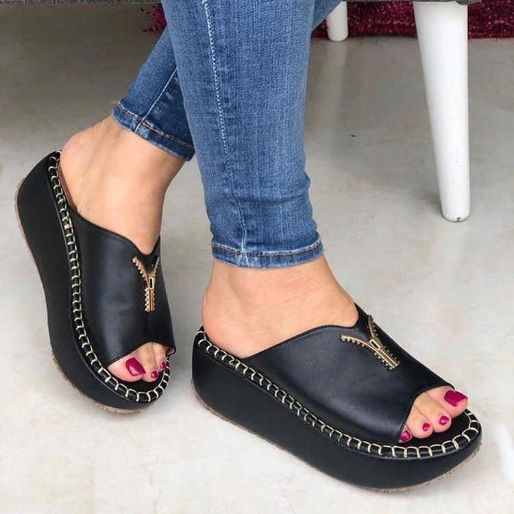New Style Sandals Summer European And American Fashion Fish Mouth Platform Feet
