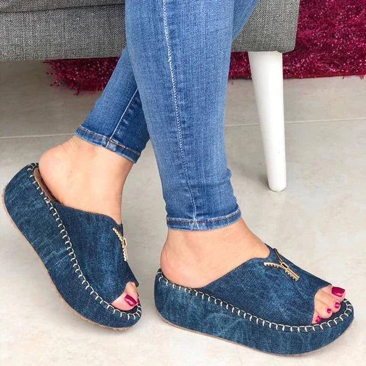 New Style Sandals Summer European And American Fashion Fish Mouth Platform Feet