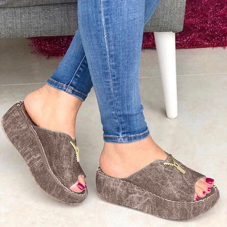 New Style Sandals Summer European And American Fashion Fish Mouth Platform Feet