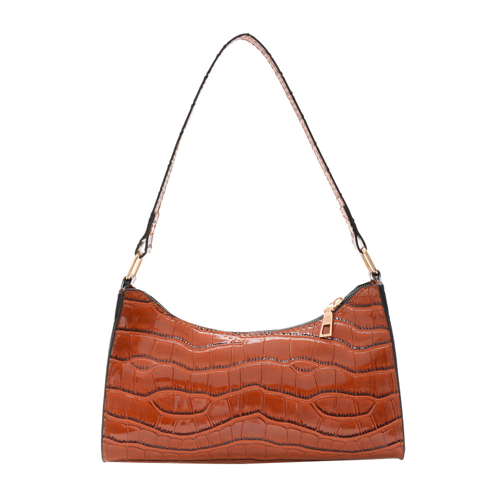 Popular New Trendy Fashion Underarm Bag Female Bag Western Style Female Bag Shoulder Bag Color Soft Surface Small Square Bag