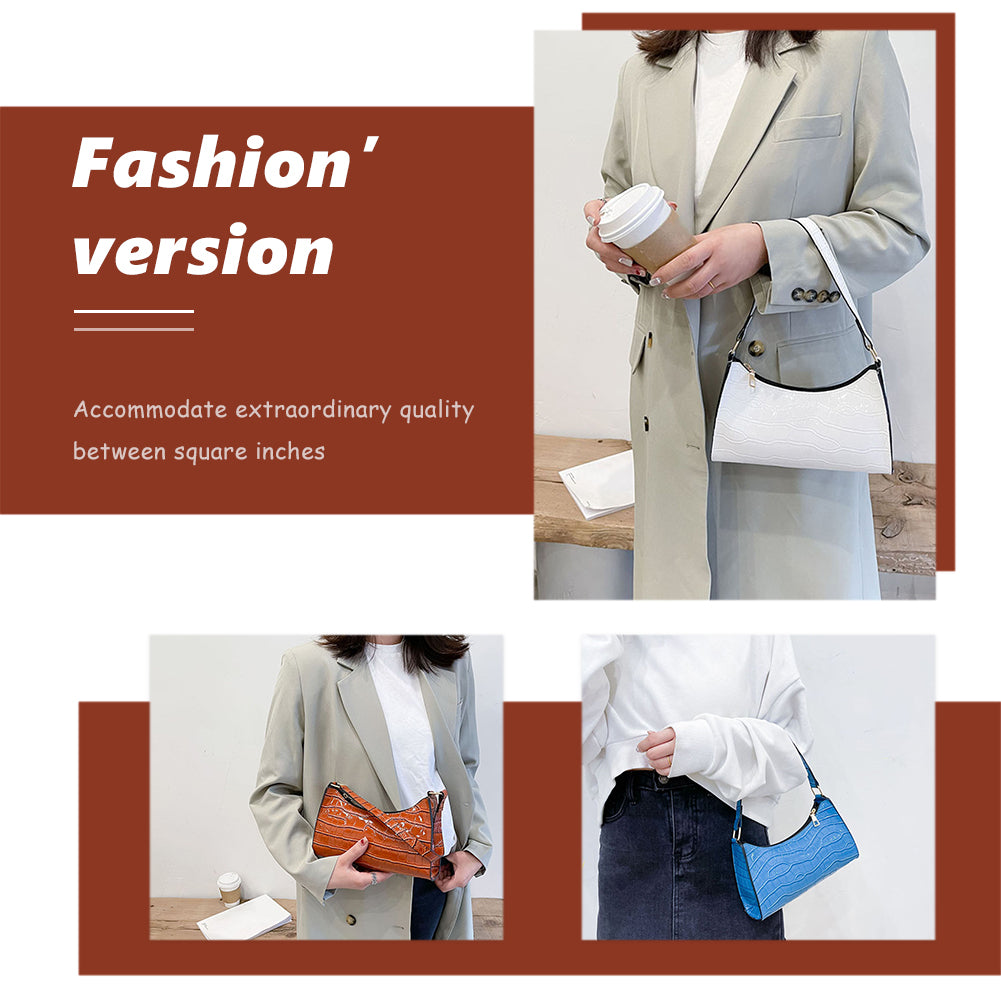 Popular New Trendy Fashion Underarm Bag Female Bag Western Style Female Bag Shoulder Bag Color Soft Surface Small Square Bag