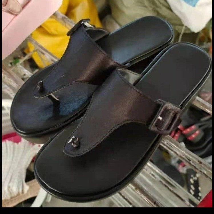 Flip Flops Women European And American Fashion Wedge Platform Sandals