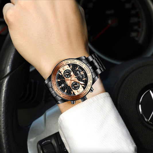 Boyzhe Fashion High-End Leather Strap Waterproof Mechanical Watch New Wholesale Custom Men'S Watch