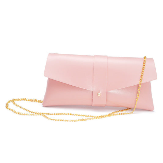 Portable Pu Leather Chain Glasses Case Custom Pink Tide Glasses Soft Bag High-End Leather Too Glasses Storage Box In Stock