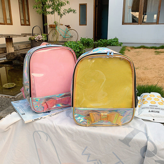 Jelly Backpack With Transparent Candy Color