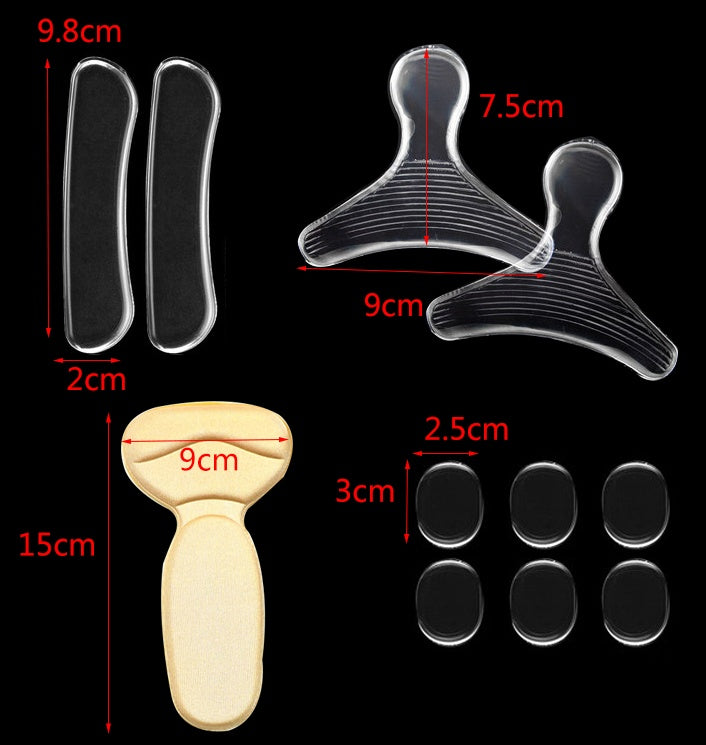 Non-slip Heel Sticker Silicone Non-foot High Heel Sticker Anti-wear Foot Single Heel Sticker Thickened
