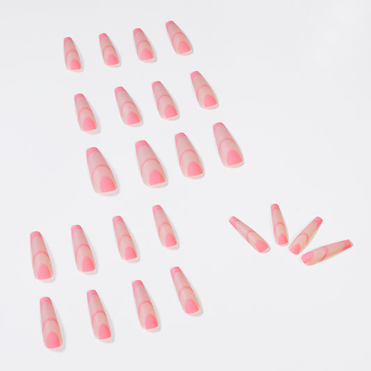 Long Ballet Frosted Pink French Style