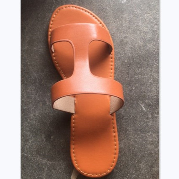 Summer New Style Hollow Flat Sandals And Slippers