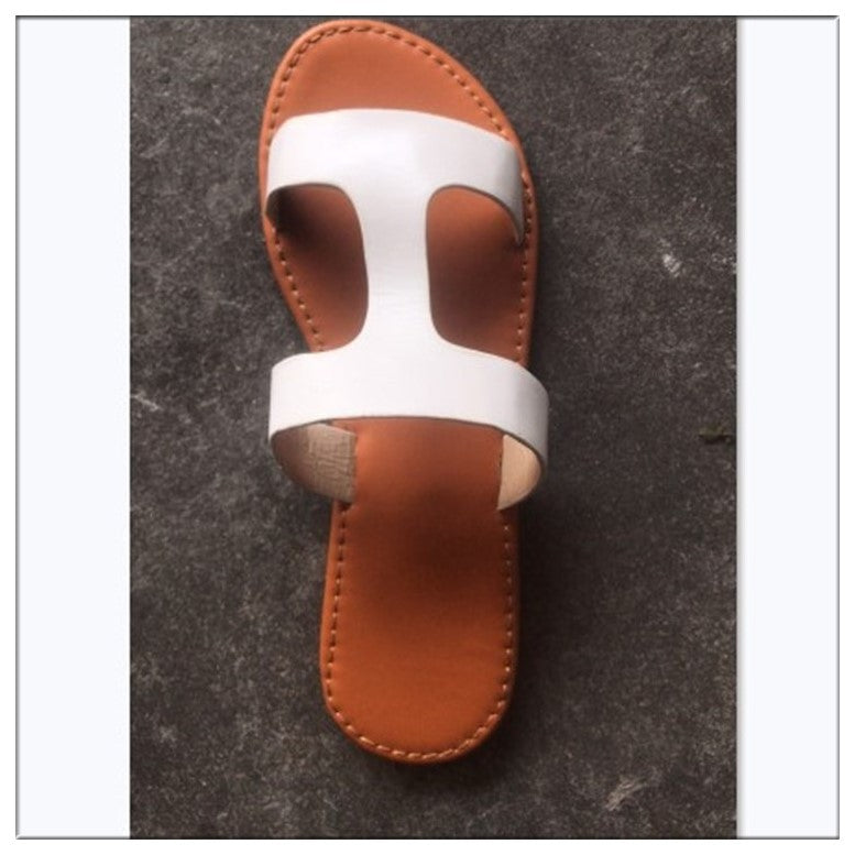 Summer New Style Hollow Flat Sandals And Slippers