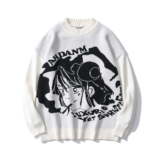 Personality Autumn Youth Hedging Street Tide High Street Sweater Long-Sleeved Loose Men And Women Manufacturers Wholesale Spot