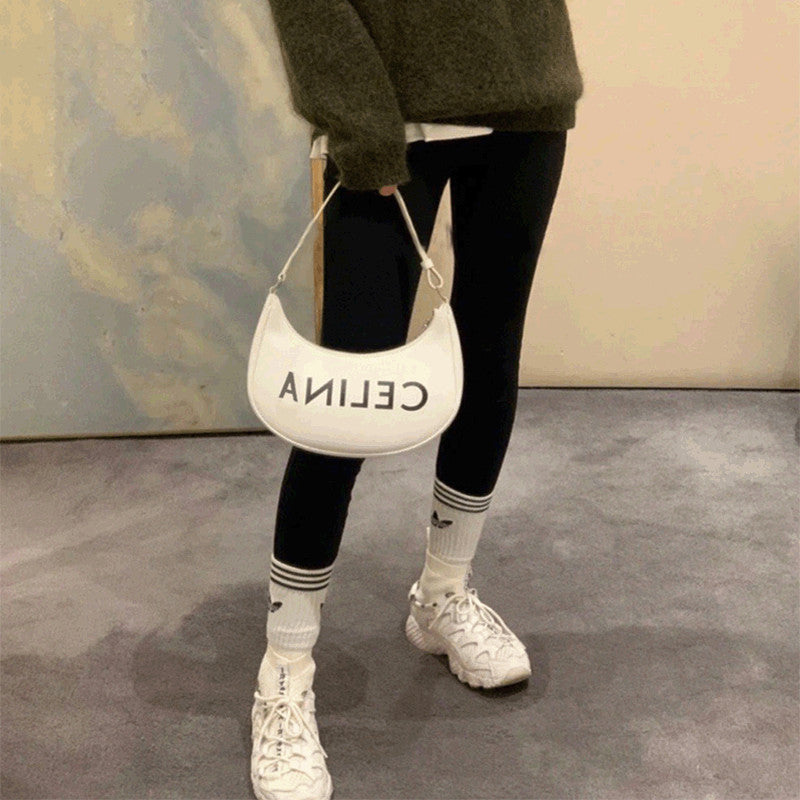 Semicircle Single Shoulder Letter Handbag