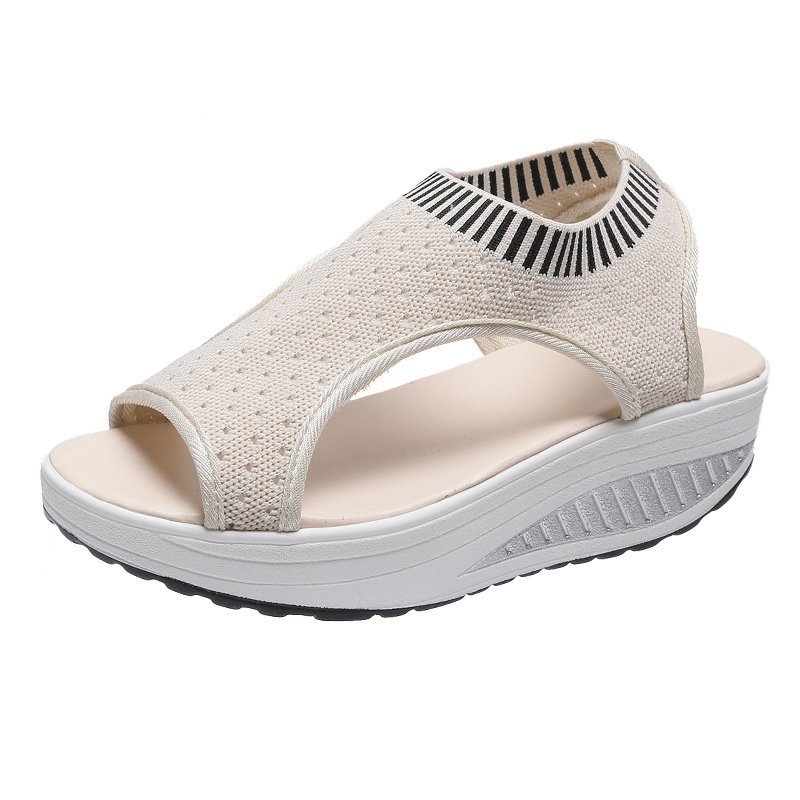 Viscose Shoes Red Fish Mouth Large Sandals  Adult