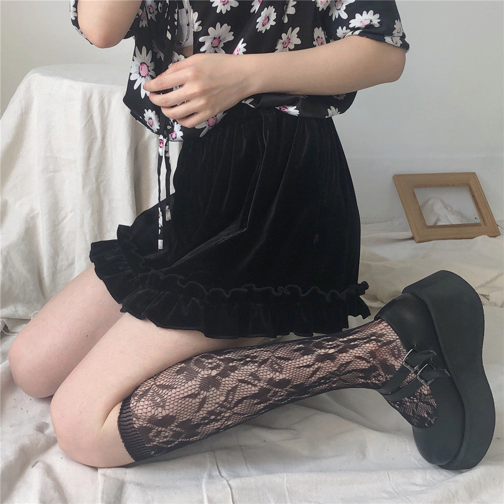 Sweet Retro Lace Hollowed-out Net Socks Cute Student Socks