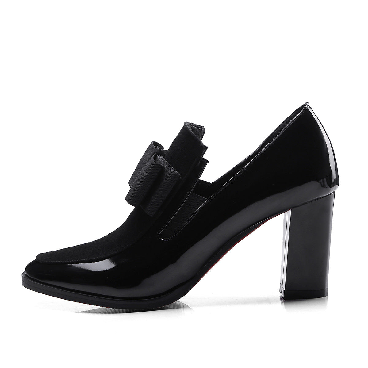 Shoes Spring New Single Shoes Thick Heel Women s Shoes 40-43 Lrge Size