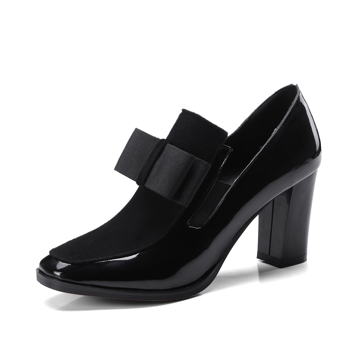 Shoes Spring New Single Shoes Thick Heel Women s Shoes 40-43 Lrge Size