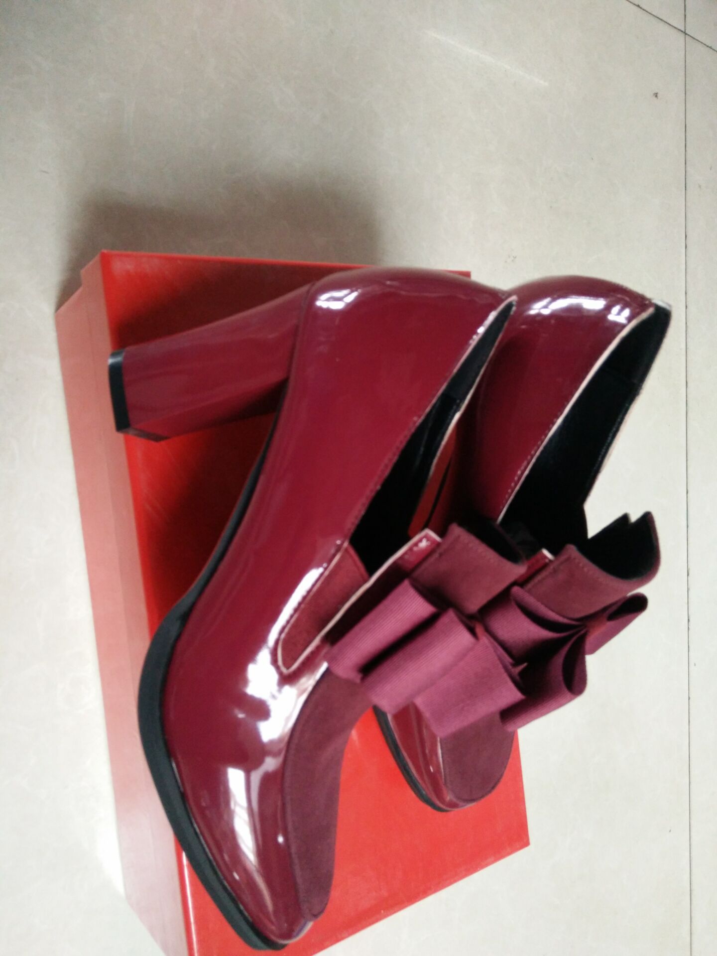Shoes Spring New Single Shoes Thick Heel Women s Shoes 40-43 Lrge Size