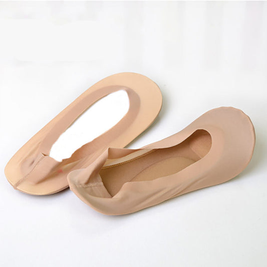 Ladies Shallow Mouth Invisible Non-slip Massage Boat Socks