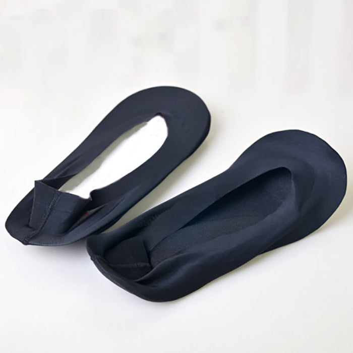 Massage Boat socks Sponge Pad Ice Silk Silicone Seamless Invisible Thin Socks Female Non-slip And Sweat-absorbent