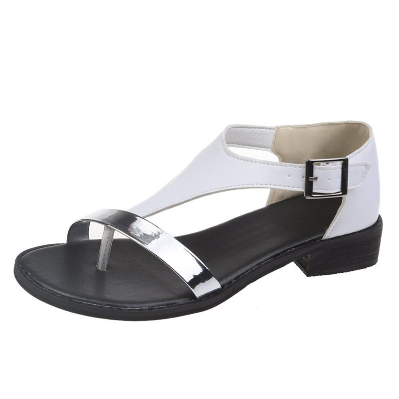 Summer Comfortable Flat-Bottomed Leisure Holiday Style Roman Women's Shoes