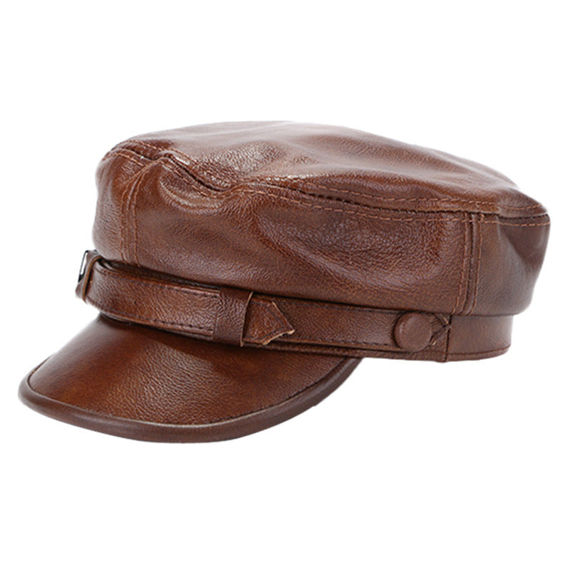 Men And Women Fashion Casual Cowhide Duck Tongue Hat