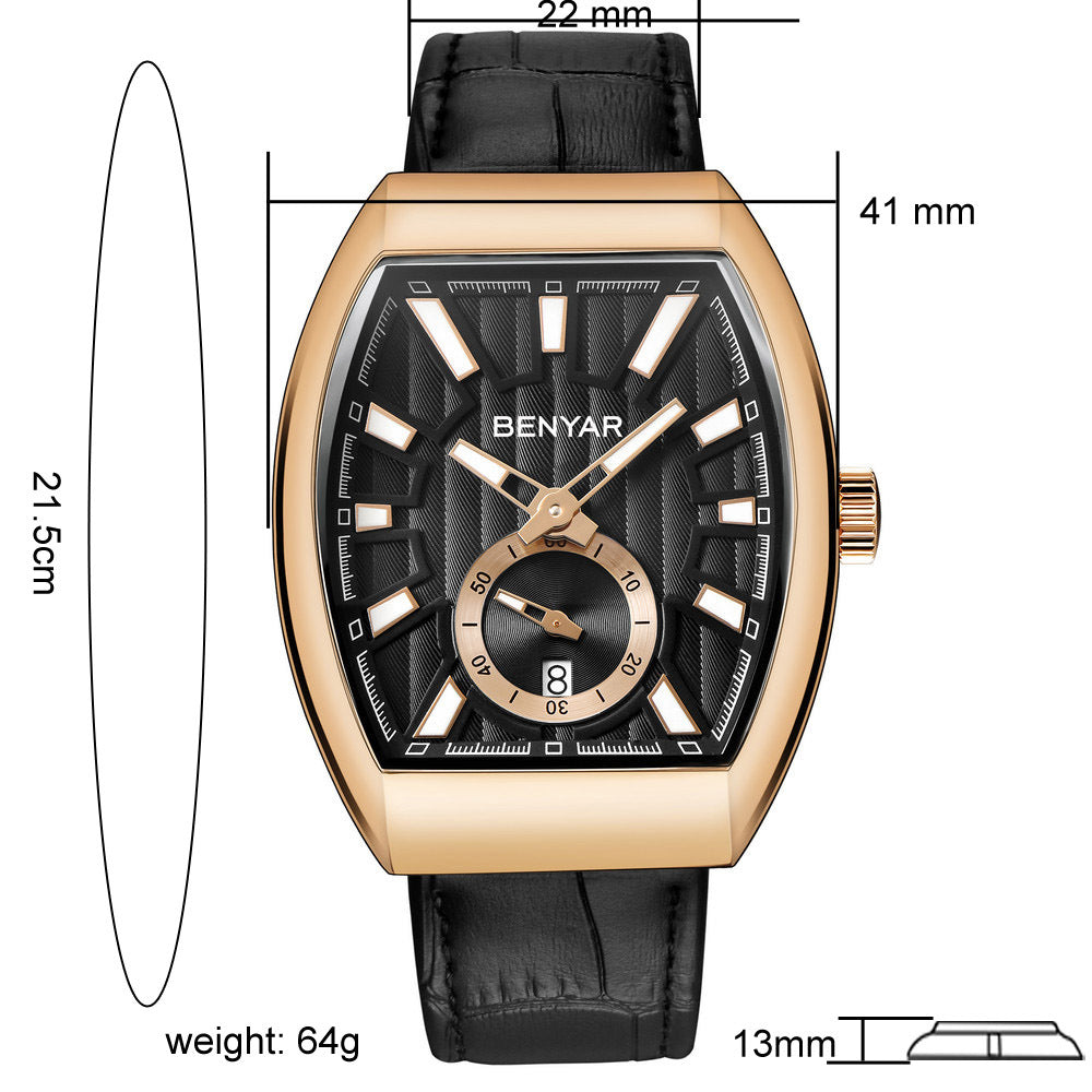 Binya BY5136M Men's Quartz Watch