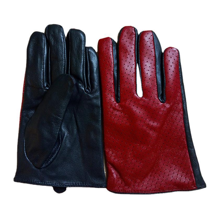 Sheepskin ladies medium size silk gloves