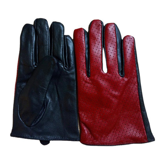 Sheepskin ladies medium size silk gloves