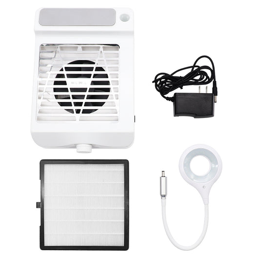 Rechargeable Nail Art Vacuum Cleaner To Quickly Vacuum And Polish Dust Lntegrated Operation Fan