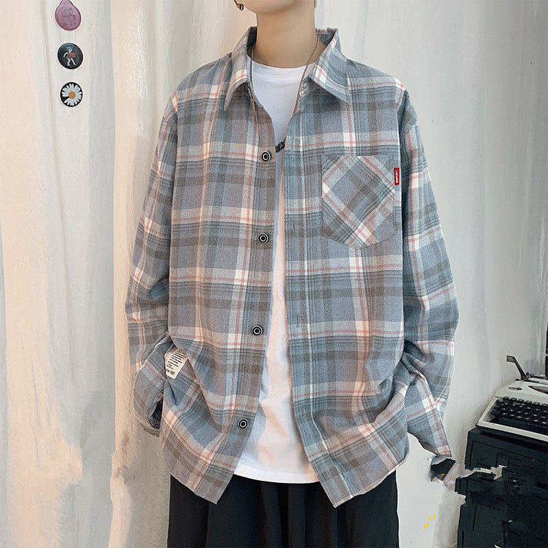 Trendy And Handsome Plaid Shirt For Autumn And Winter