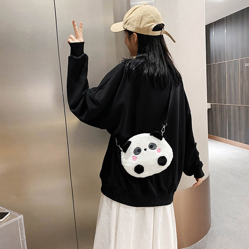 Sød Rød Panda Plys Crossover Taske