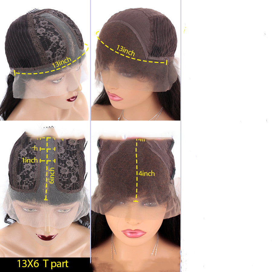 Ægte Menneskehår Gradient Front Lace Paryk
