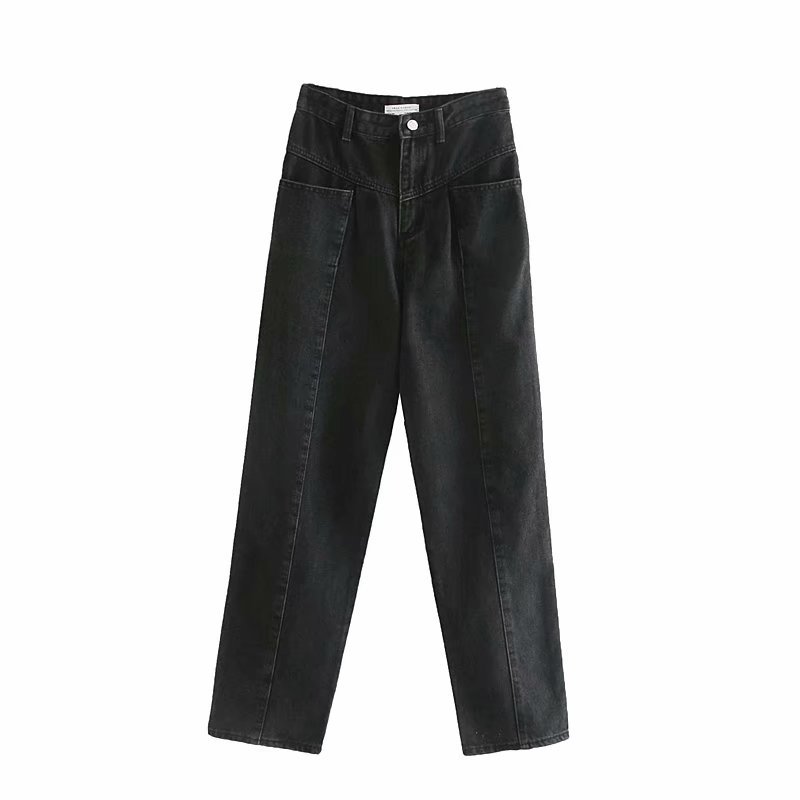 Daddy Harlan Jeans Women's Spring New High-Waist Loose Slim Small Straight Carrot Pants