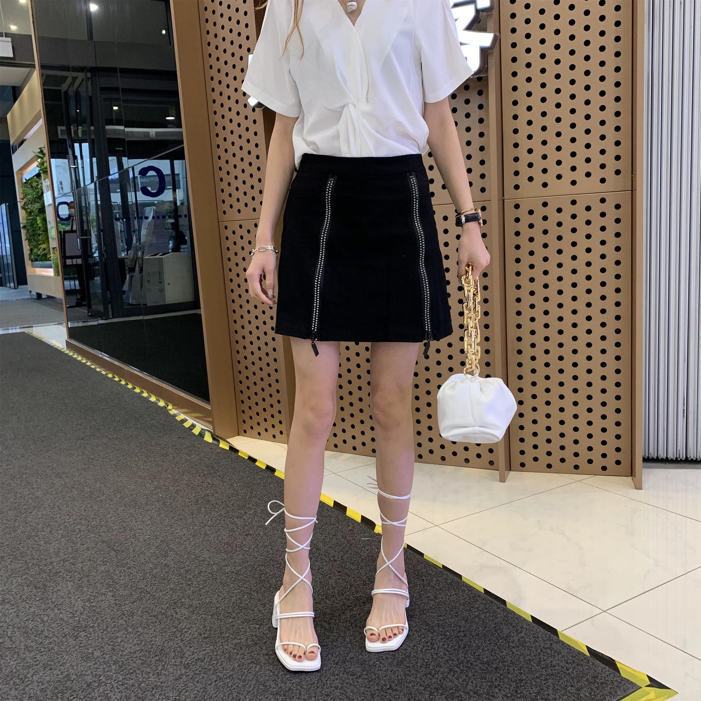 Strap Around The Foot Thick Heel Fairy Shoes